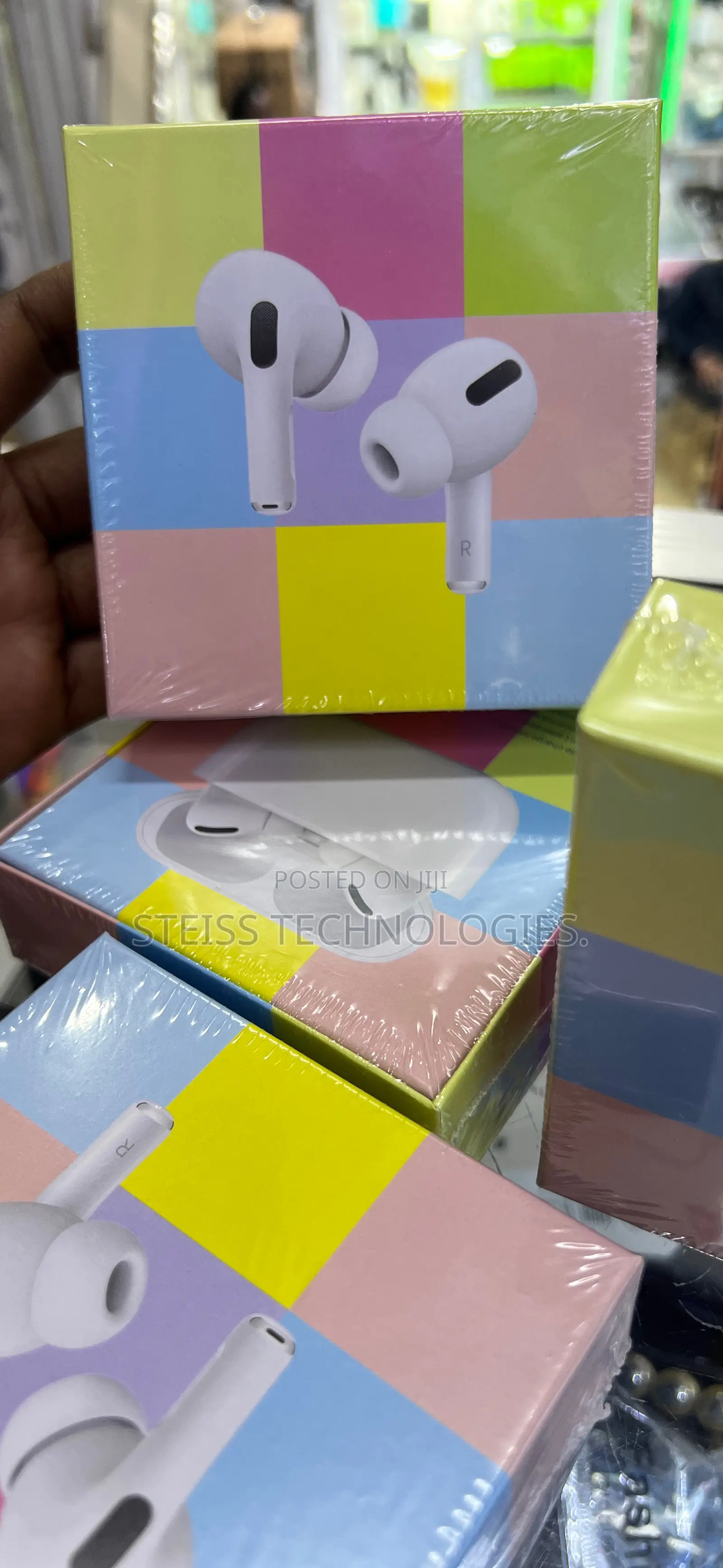Pink Airpods Pro Wireless.