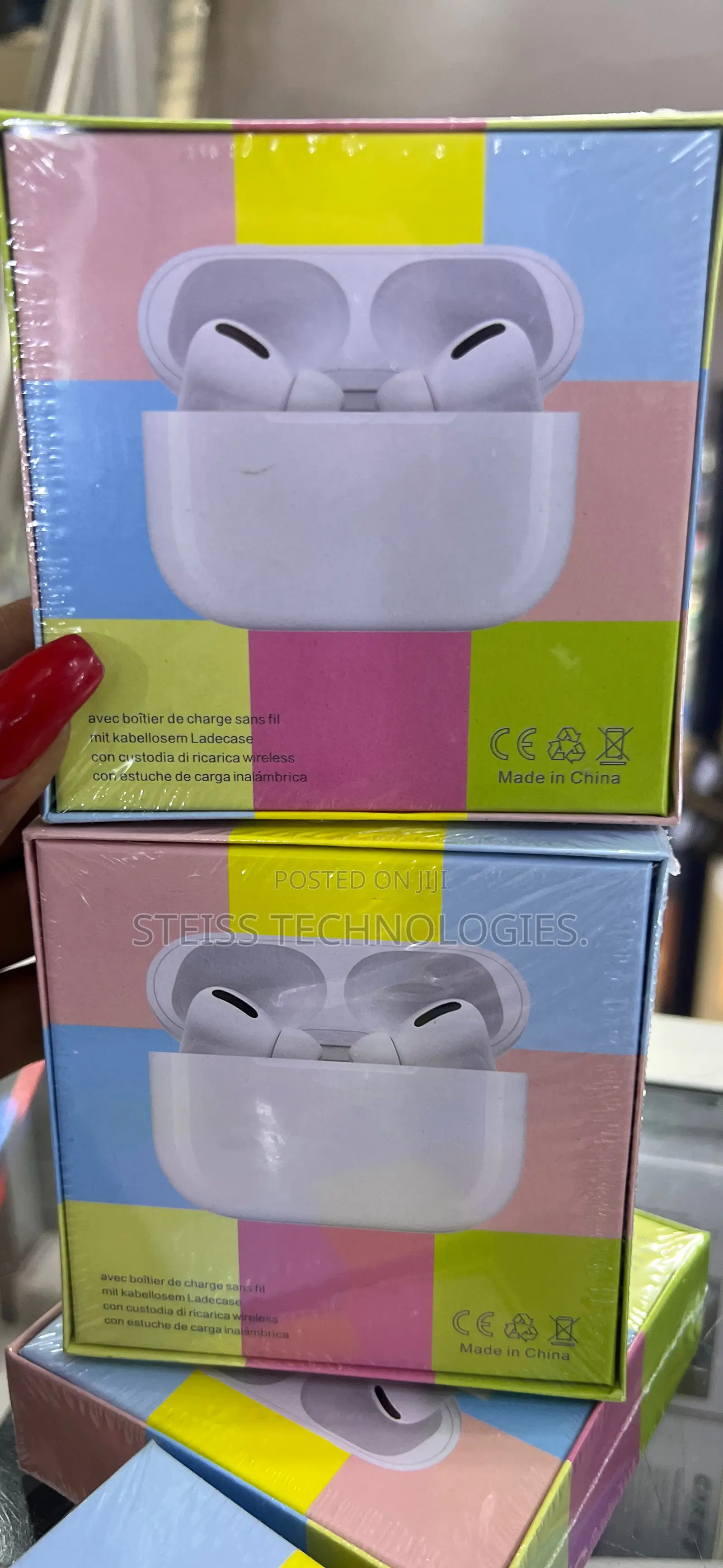 Pink Airpods Pro Wireless.