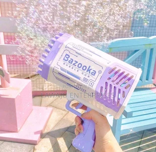 Purple Kids Bubble Gun Machine - main view