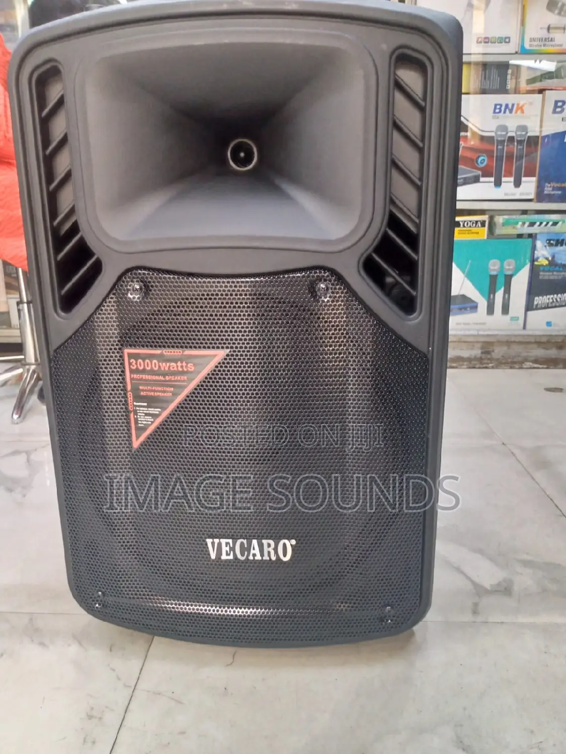 Powered Speaker 15inch With 2 Wireless Microphones ( Bns30)