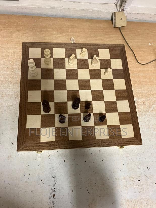 Chess Set Wood Board - main view