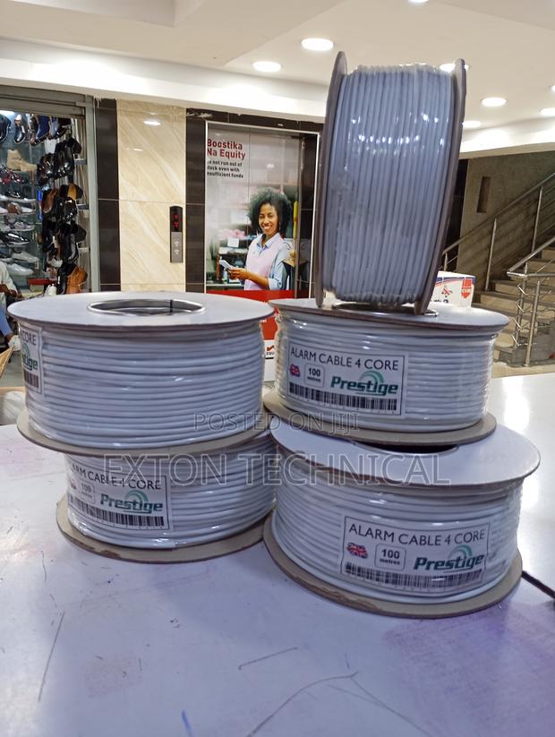 4 Core Alarm Cable White 100m