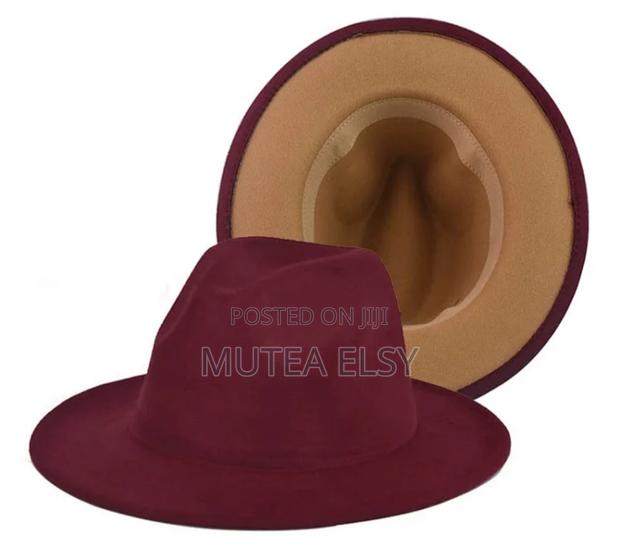 Black,Red,Beige, Navy Royal Blue,White Fedora Hats.