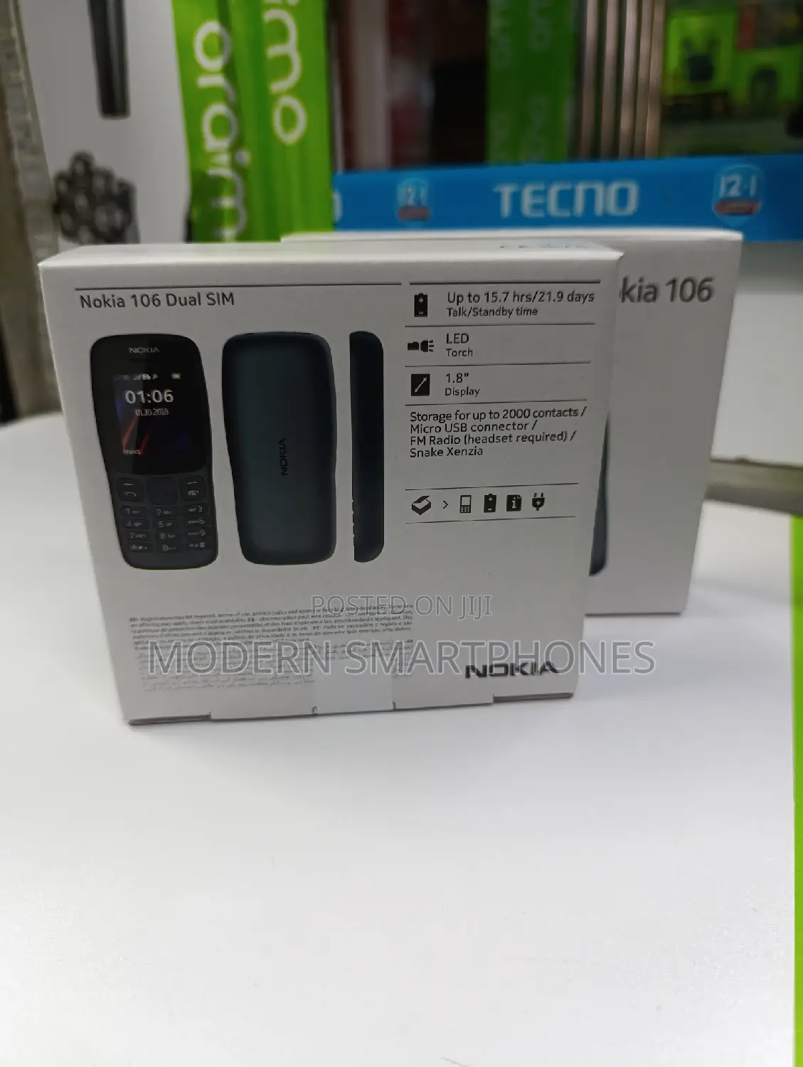 New Nokia 106 Black