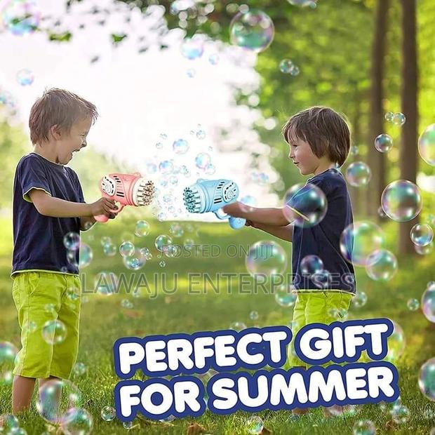 Blue 23 Holes Bubble Gun Machine