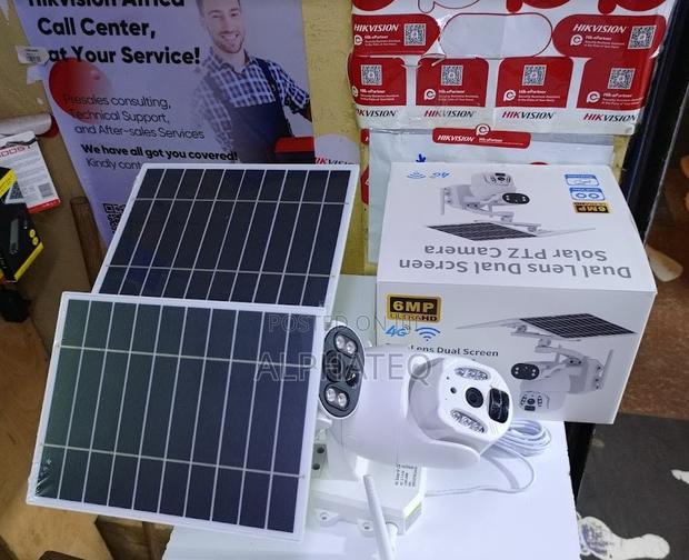 Dual Lens PTZ Camera 4g Solar PTZ Camera 6mp Solar Camera