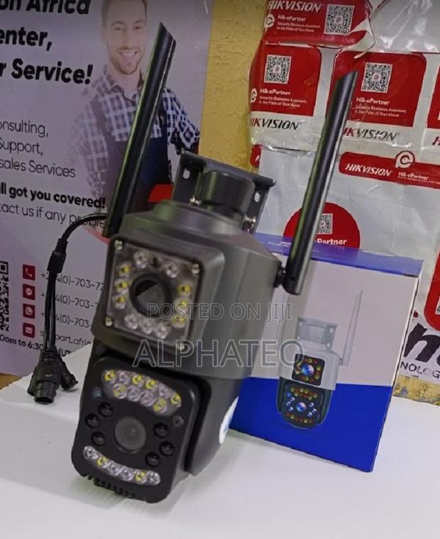 Quality 4G Simcard Dual Double Lens Wireless PTZ Camera - main view