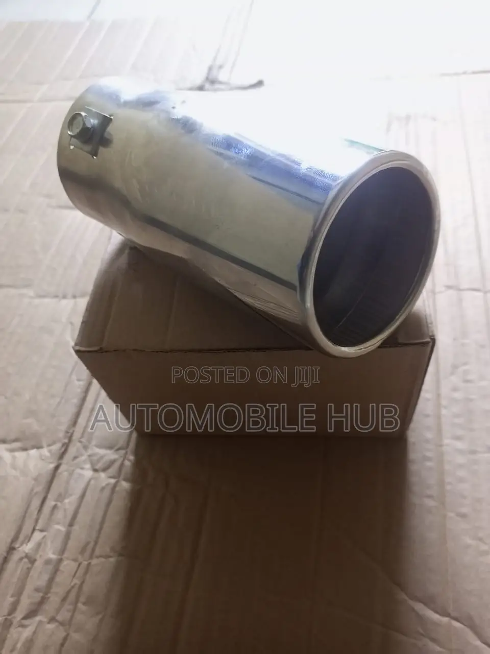 Car Universal Muffler Tip Exhaust Pipe Silver