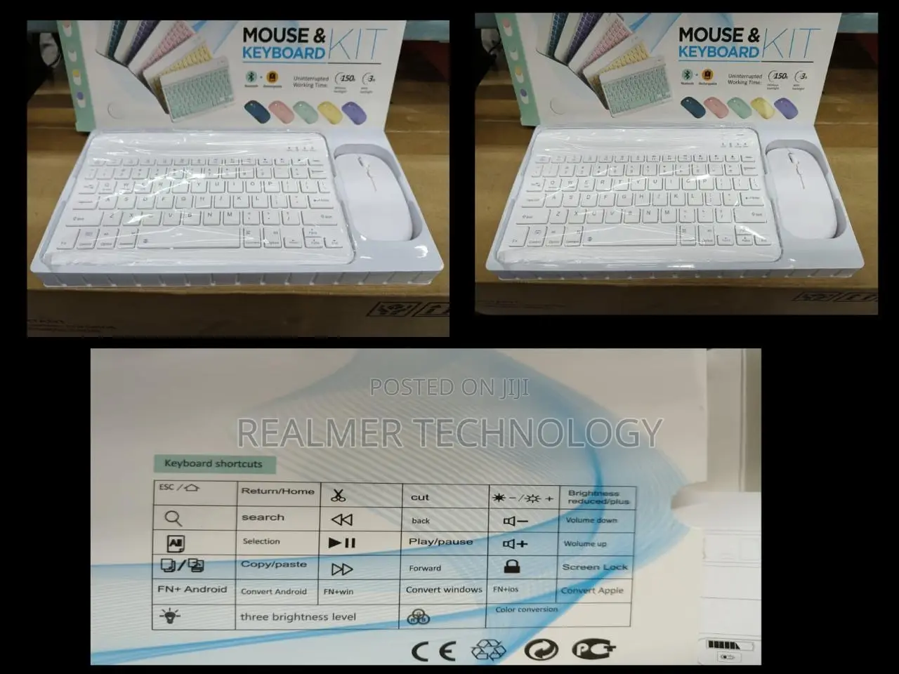 Bluetooth + Rechargeable Wireless Mouse and Keyboard Kit in Nairobi