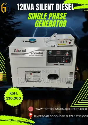 Girasol Silent Diesel Backup Generator 12kva Single Phase