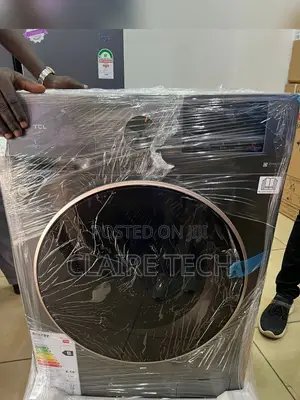Black TCL 8 Kg P1108FL Front Load Washing Machine