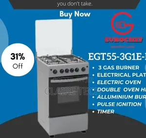 Silver 3+1 Eurochef Standing Cooker 50*55