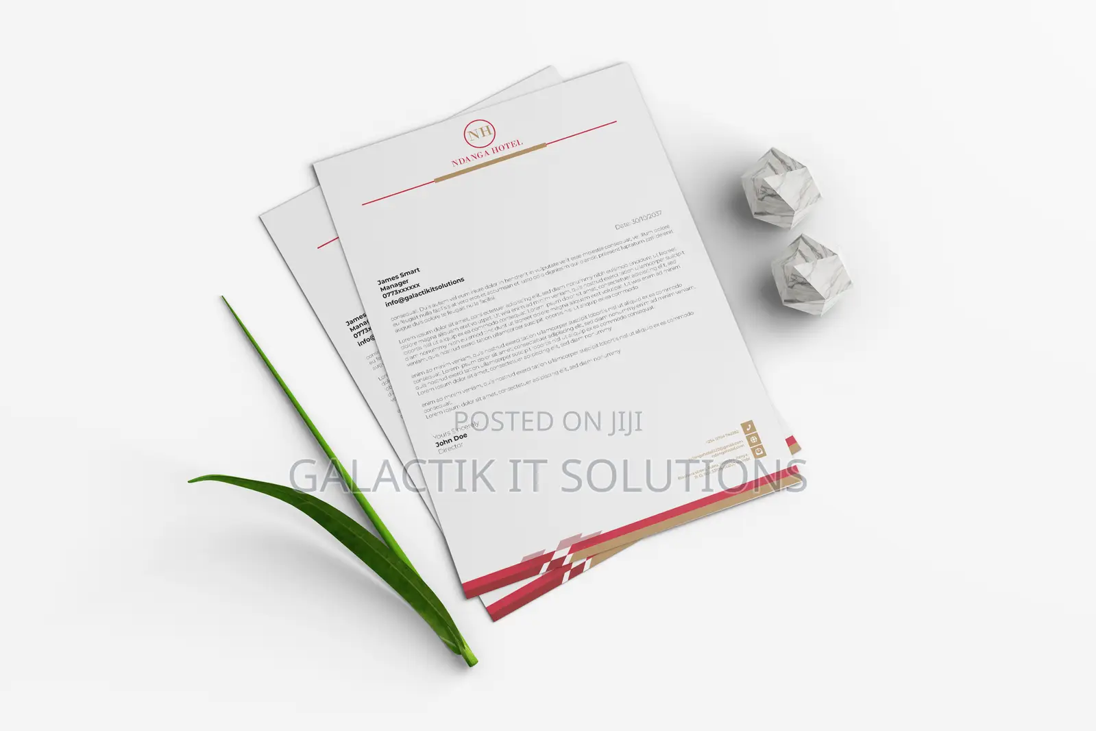 Letterhead Design In Nairobi, Kenya - A Level Design