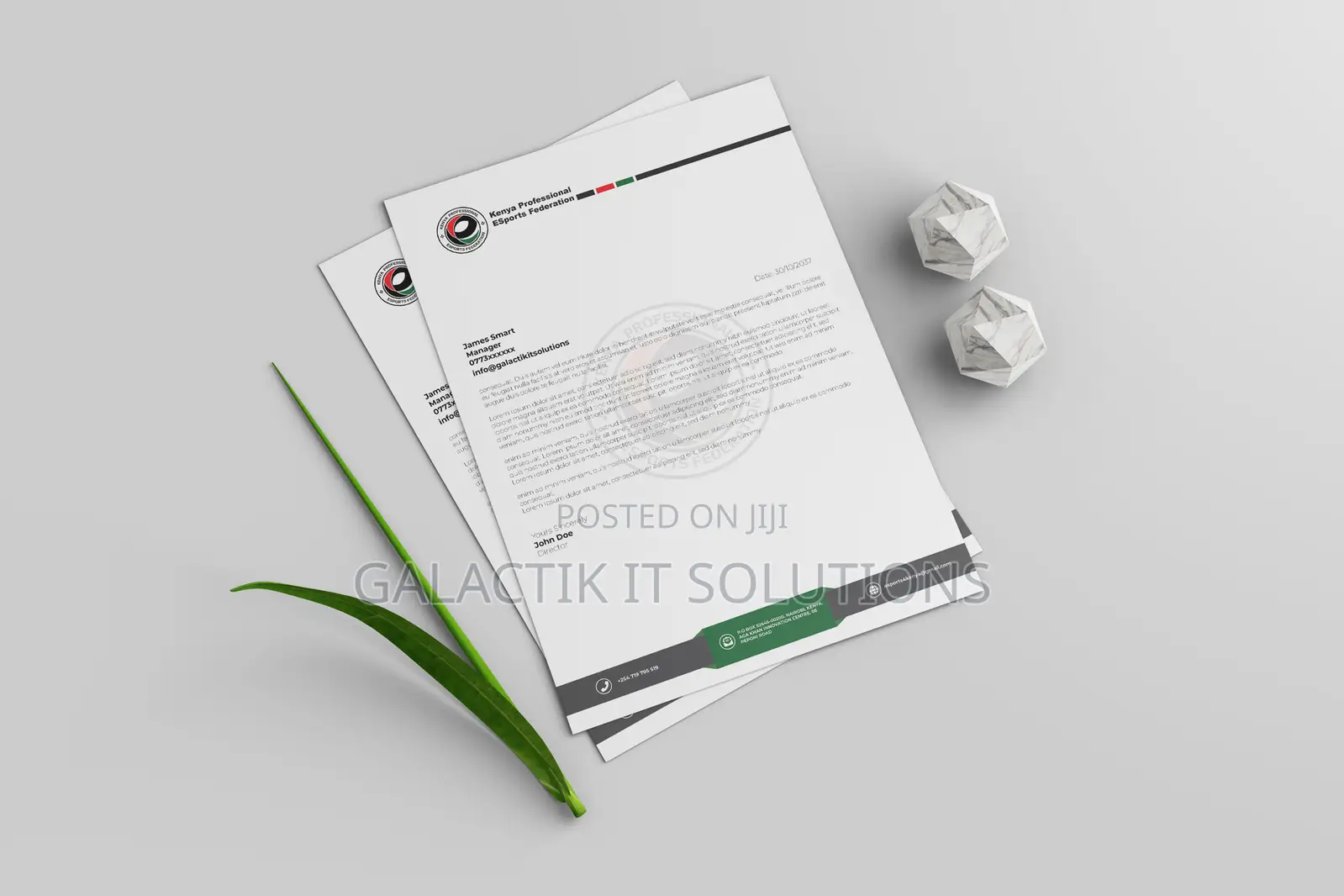 Letterhead Design In Nairobi, Kenya - A Level Design