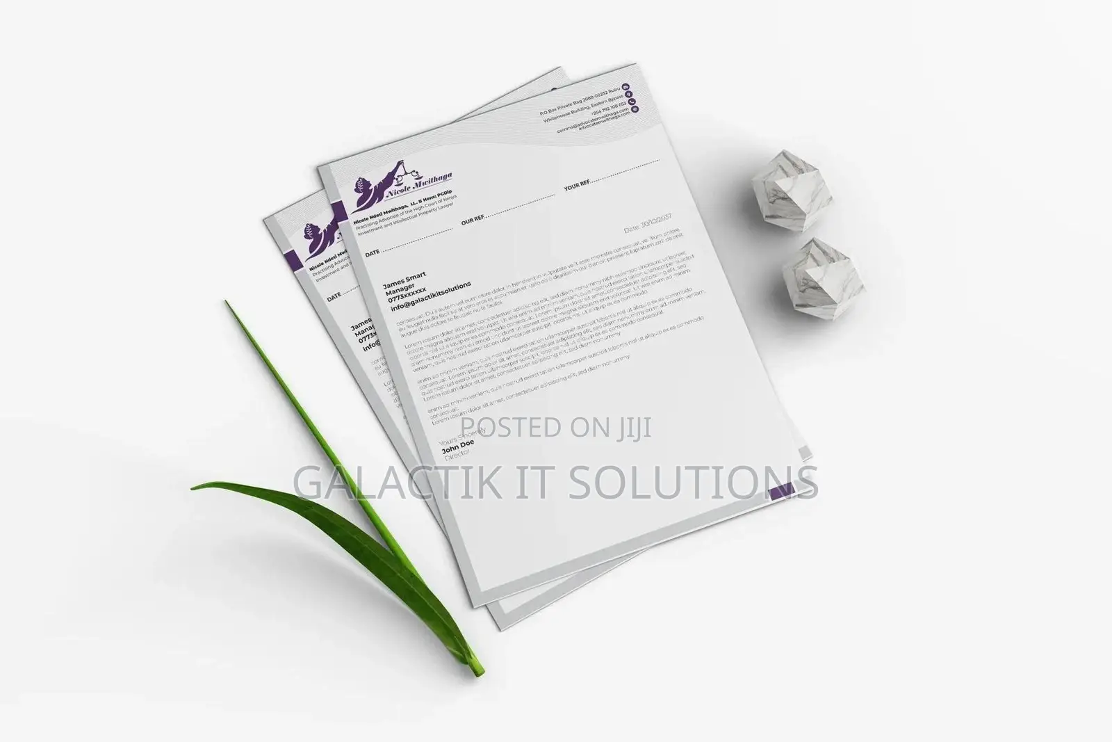 Letterhead Design In Nairobi, Kenya - A Level Design