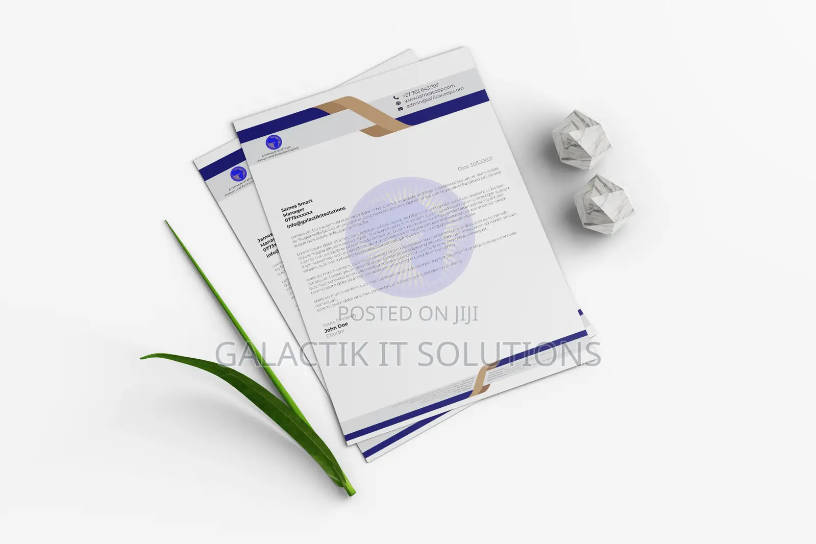 Letterhead Design In Nairobi, Kenya - A Level Design