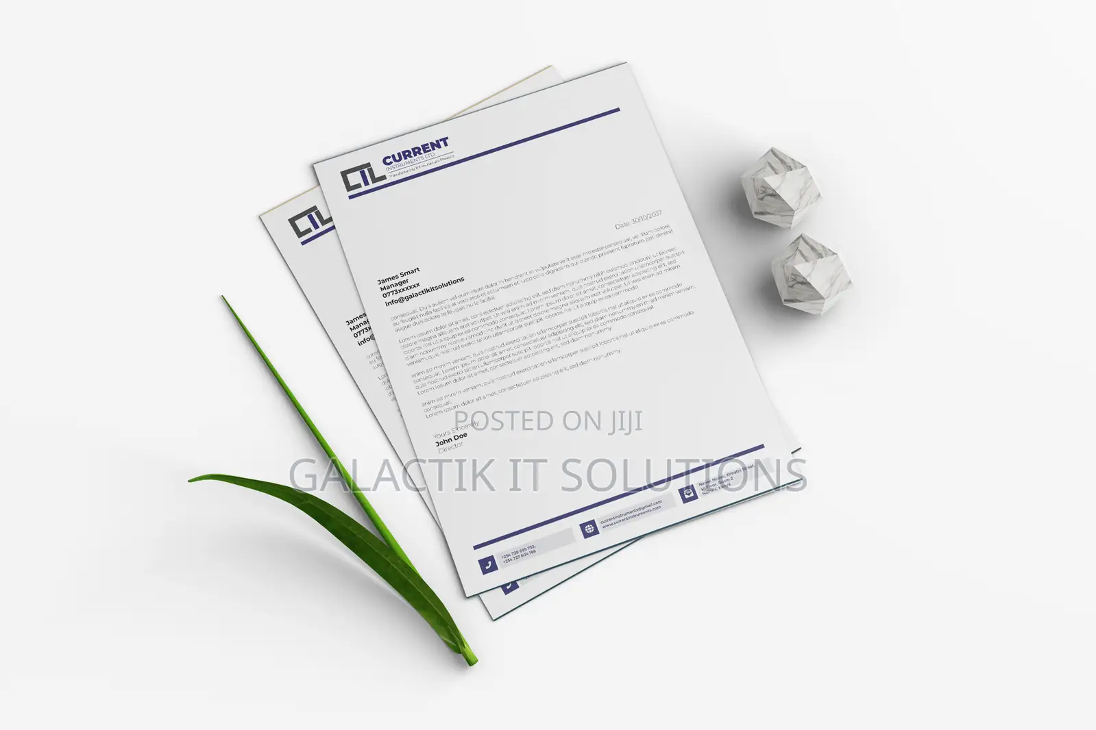 Letterhead Design In Nairobi, Kenya - A Level Design