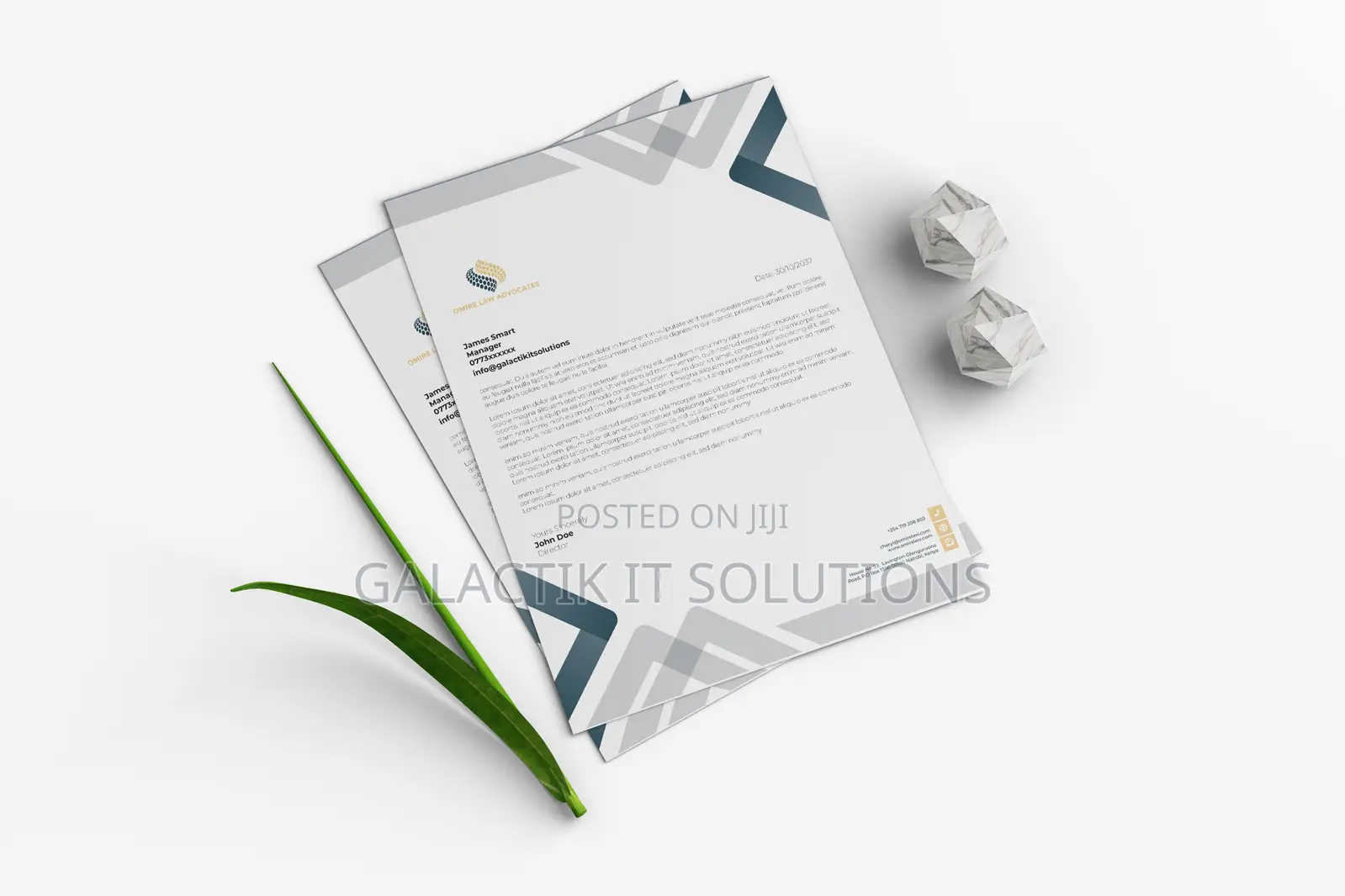 Letterhead Design In Nairobi, Kenya - A Level Design