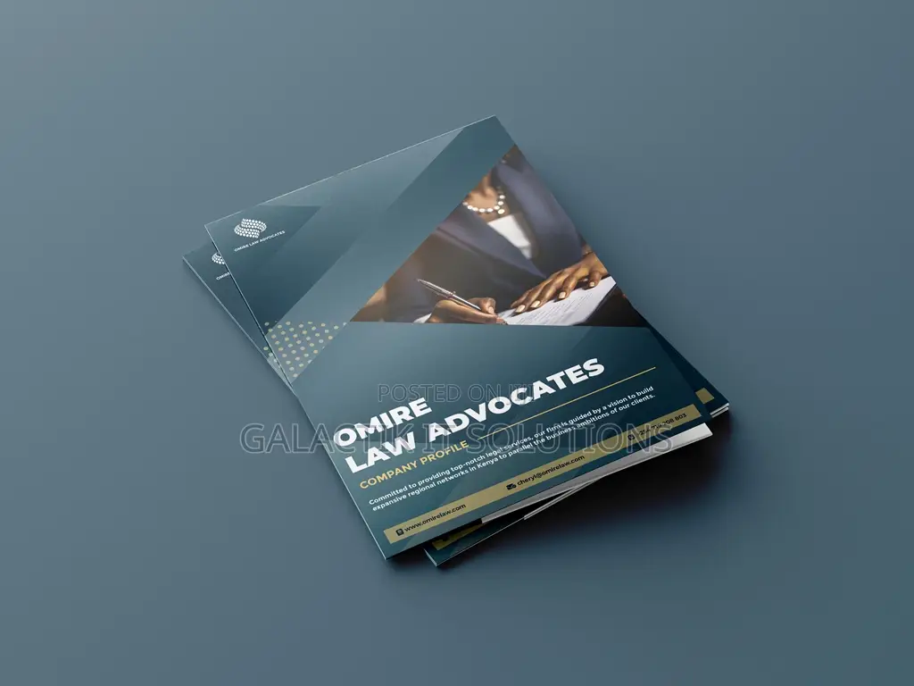 Elegant Company Profile Design - First Impressions Matter