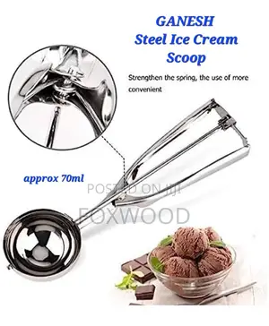 Ganesh Stainless Steel Ice Cream Scoop Approx 70ml