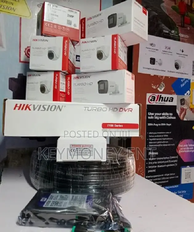 6 Turbo HD Hikvision CCTV Surveillance Security Camera Kit