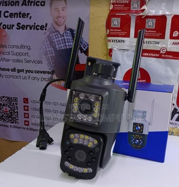 Quality 4G Simcard Dual Double Lens Wireless PTZ Camera - main view