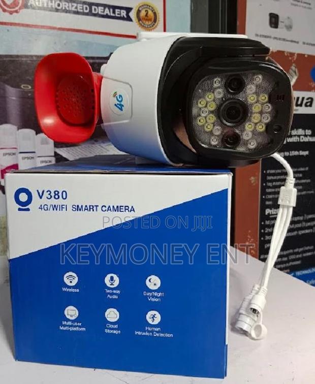 V380 PTZ 4G Camera 4G PTZ Camera With Siren Full Color