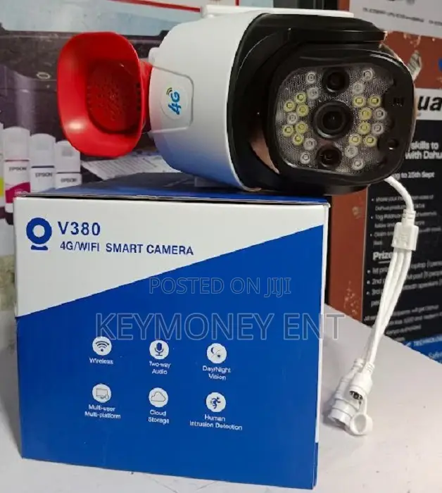Best 4g Simcard Security Camera 360 PTZ With Alarm(Siren)
