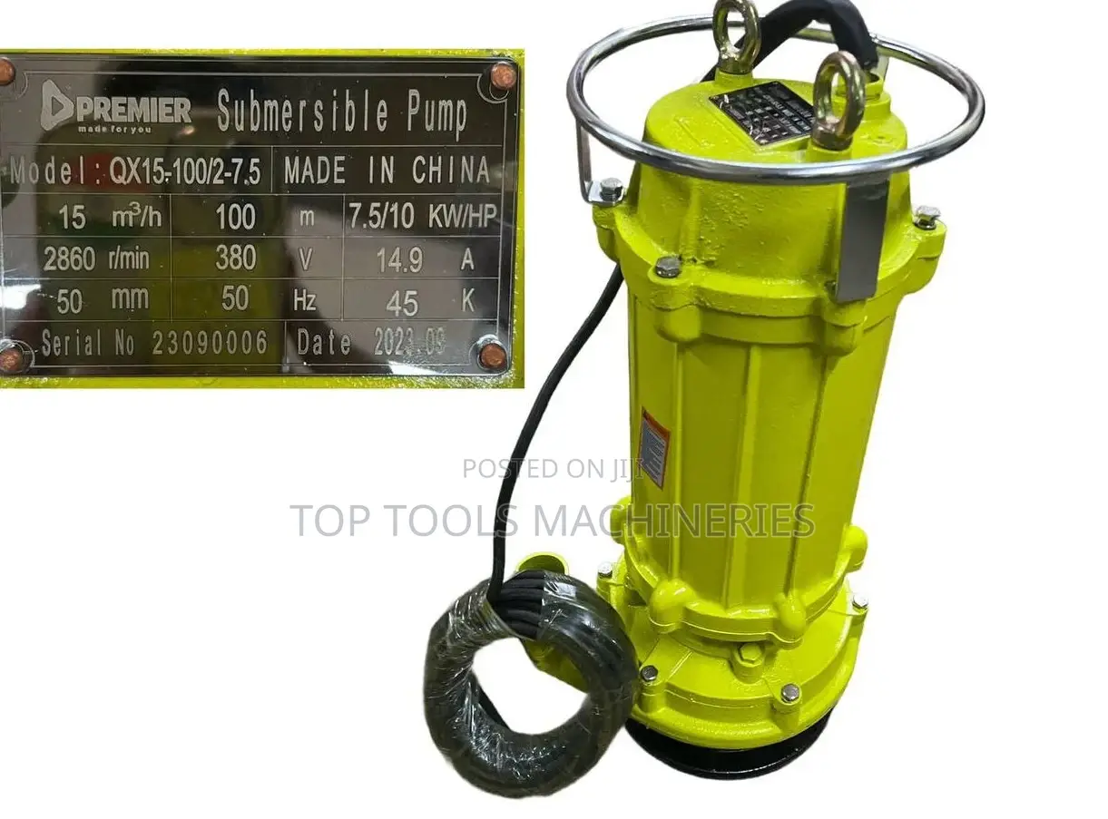 Premier Submersible/Mining Pump 10hp 100m Head