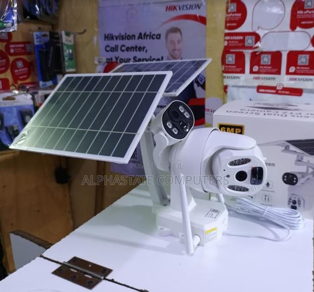 4G Daul Lens 6mp PTZ Solar CCTV Camera Solar 4G PTZ Camera