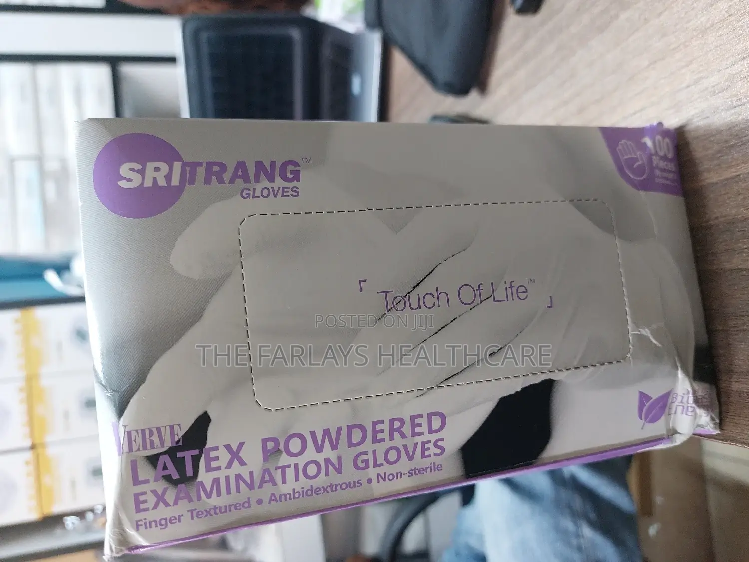 Powdered Latex Examination Gloves.