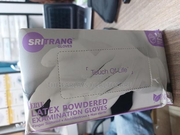 Powdered Latex Examination Gloves.