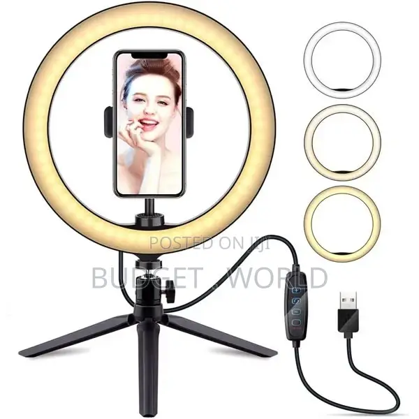 Ring Light 12" Camera Phone Ring Light With_2m Strpod Stand