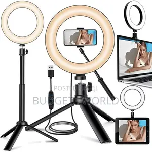 Multiple Mode LED Ring Light on Tripod - 12 Inch With Tripod