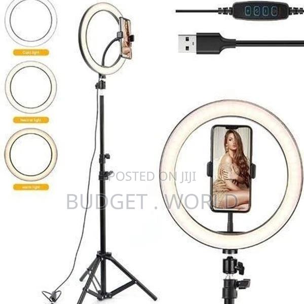 14 Inch LED Dimmable Selfie Ring Light With Tripod Stand 2M. - main view