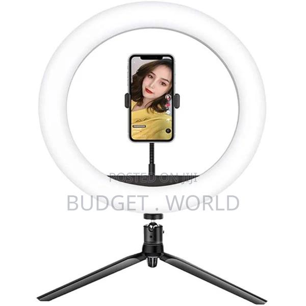 14 Inches LED Ring Light Contains 1 Phone Holders, Leg Stand