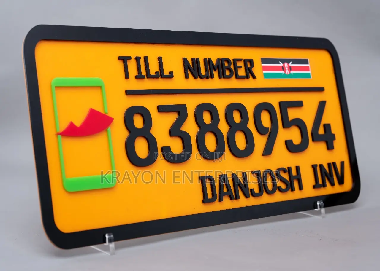 Till Signagewith Perspex
