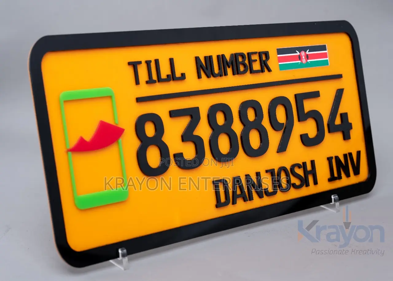 Till Signagewith Perspex