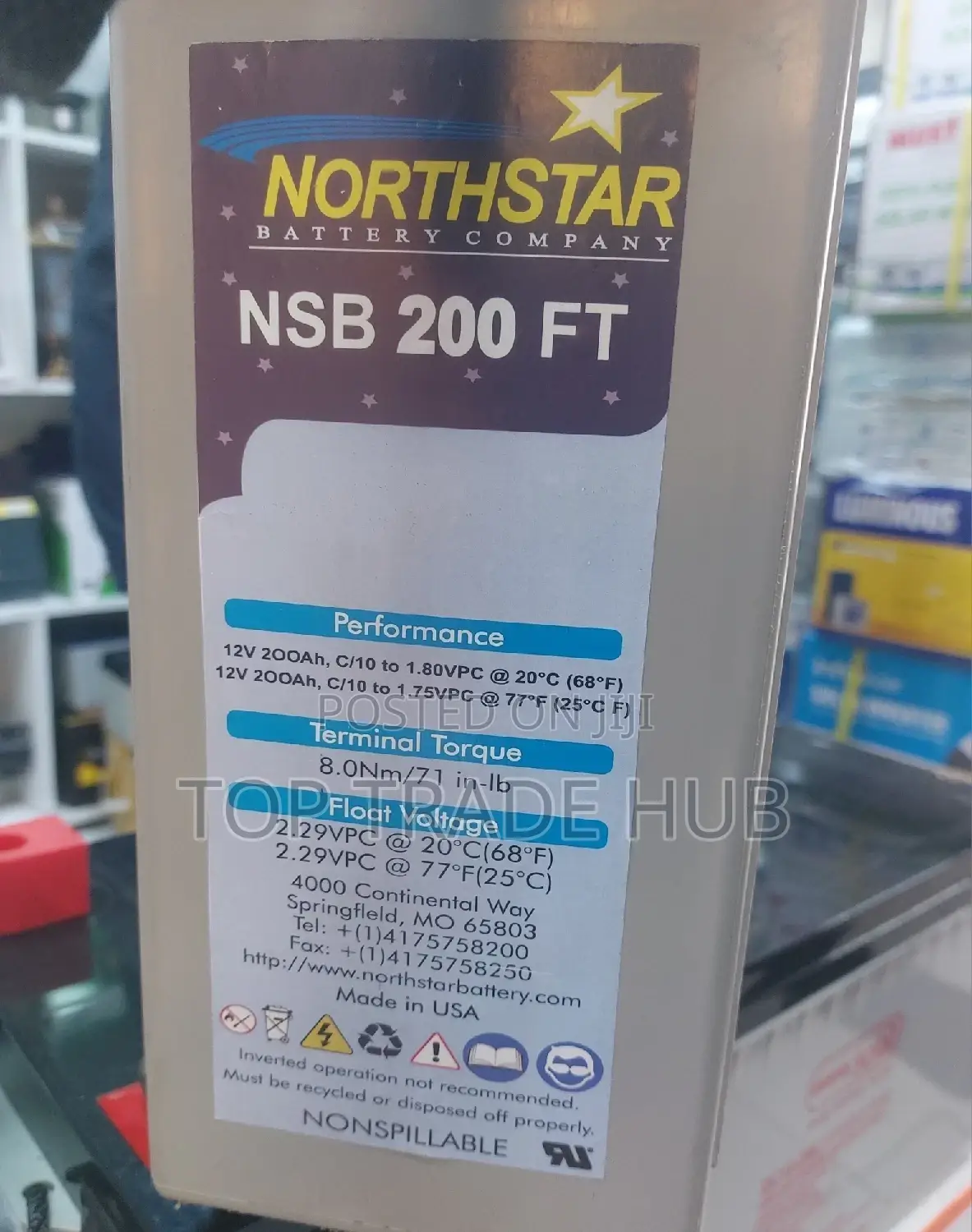 Northstar Slim Gel Solar Battery 200ah