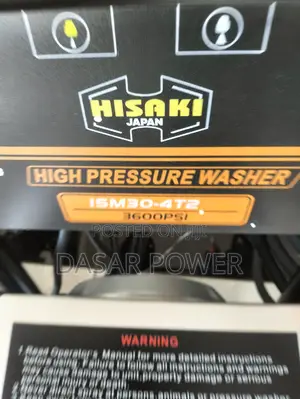 3600psi Hisaki 3phase Carwash Machine.
