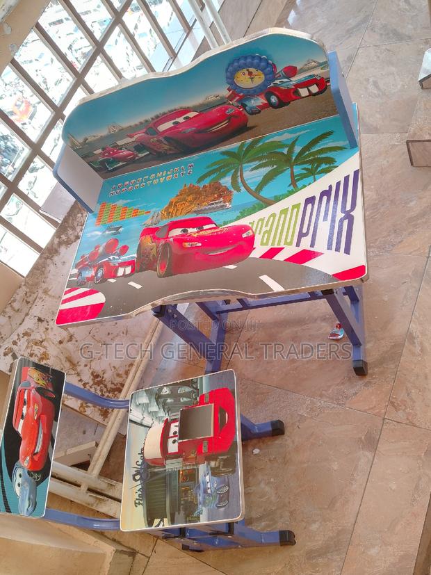 Kid's Study Desk! Speed Racing Kids Adjustable Table - main view