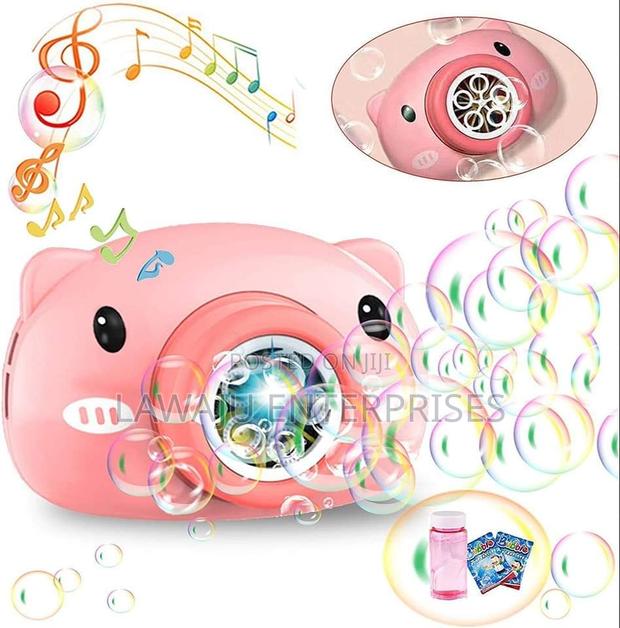 Pink Pig Bubble Camera - main view