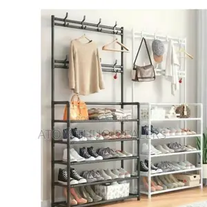 All in One Shoe Rack/Coat Rack/Cap Scarf Bag Cloths Hanger