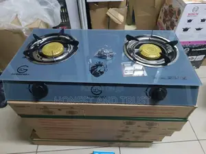 Eurochef Glass Two Burner Gas Top, Autoignition