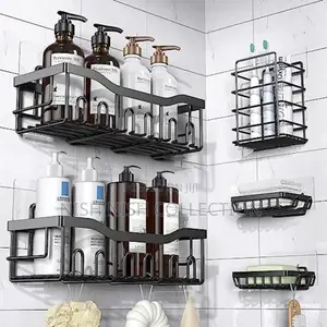 5pcs Set Shower Caddy Shelf/Bathroom Organizer