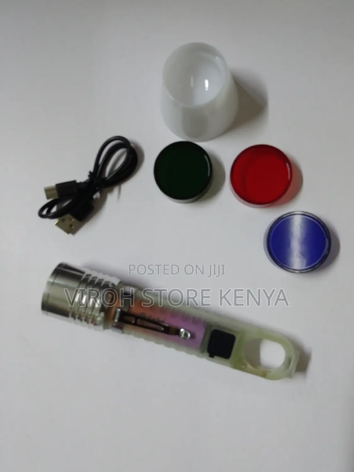A78 Mini Flashlight With Zoom Type C Charging Bright LED