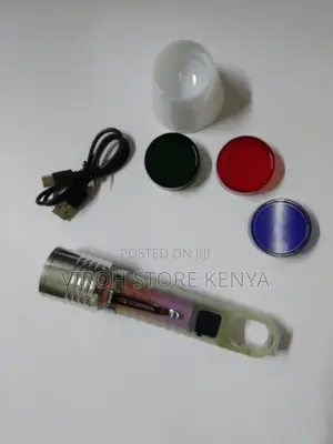 A78 Mini Flashlight With Zoom Type C Charging Bright LED