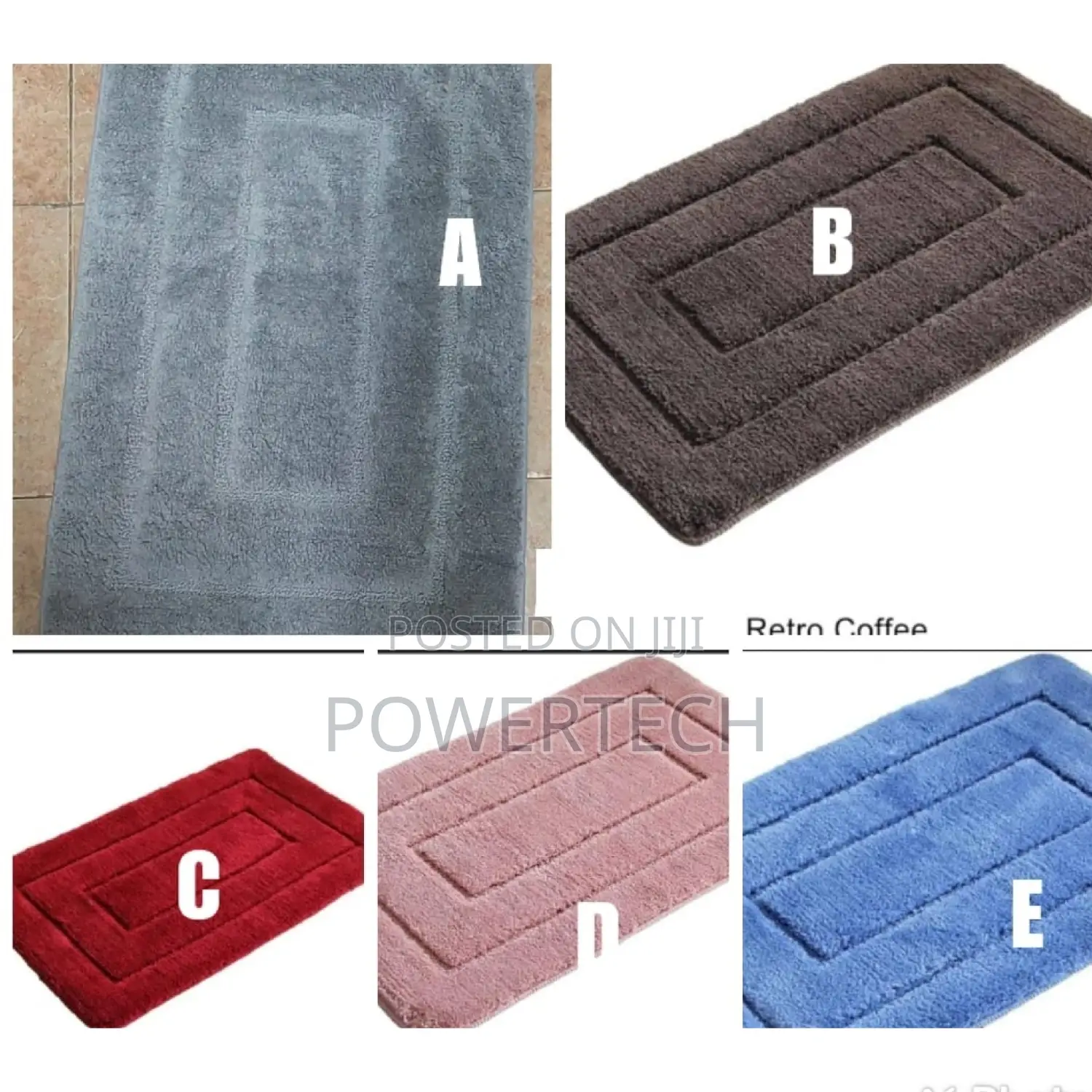 Thickened Bathroom Absorbent Floor, Door,