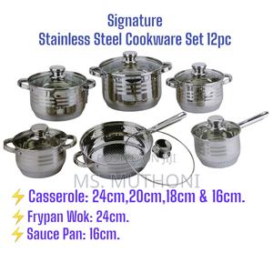 Signature Stainless Steel Induction Cookware Set 12pcs - main view