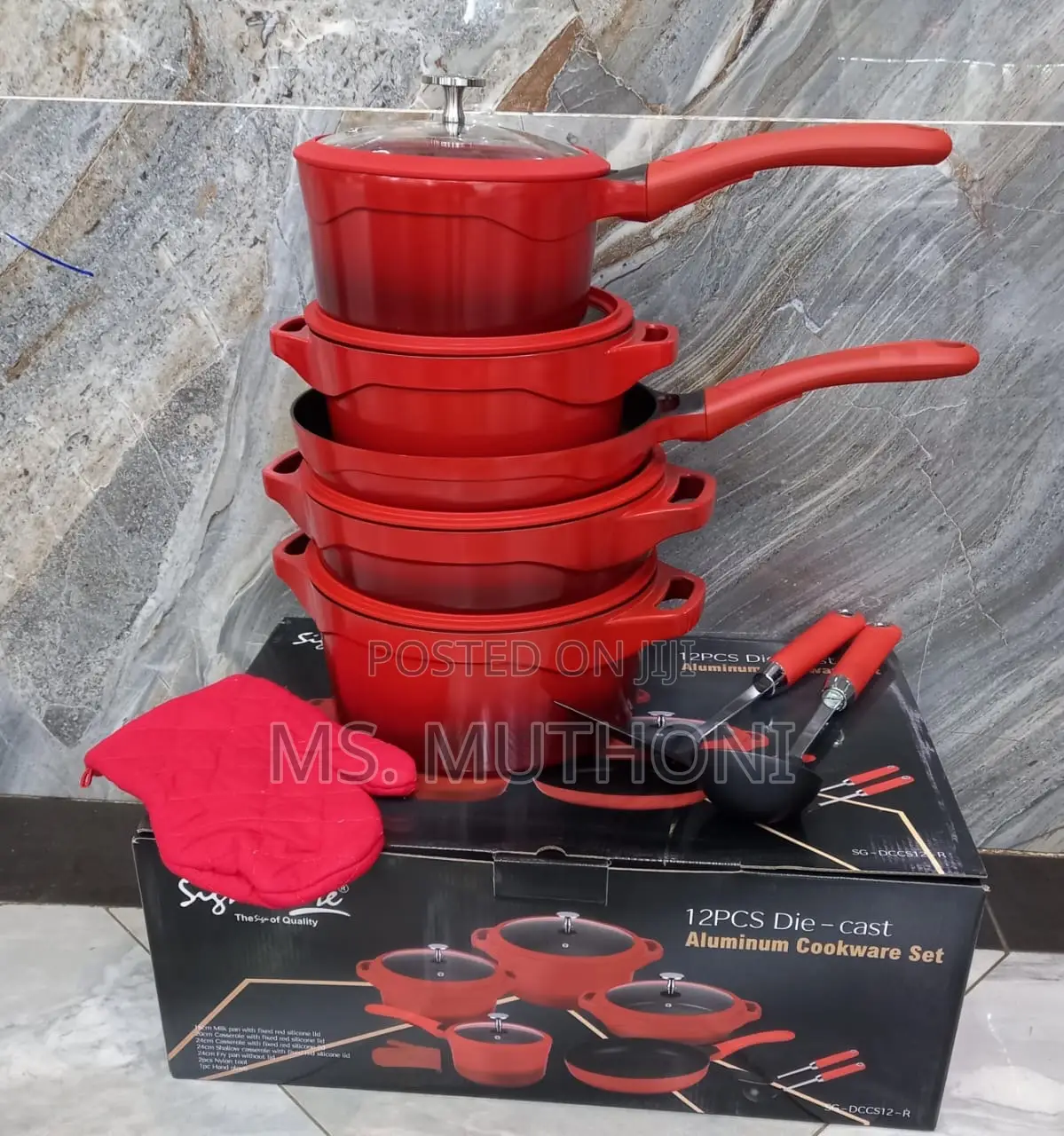 12pc Aluminum Cook and Serve Pots (Jyn )